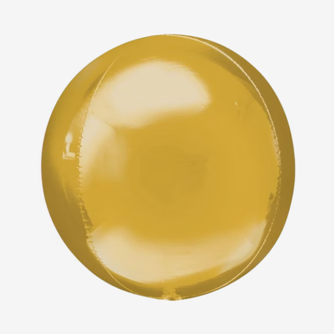 Folieballong - Orbz Guld
