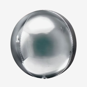 Folieballong - Orbz Silver