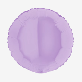 Folieballong - Rund Pastell-lila