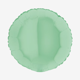 Folieballong - Rund Pastellgrön