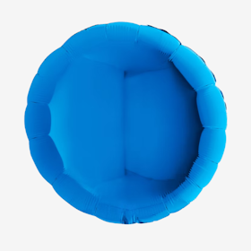 Folieballong - Rund Blå