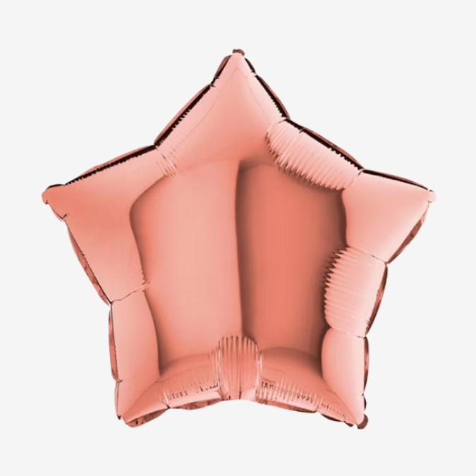 Folieballong - Stjärna Roséguld