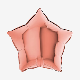 Folieballong - Stjärna Roséguld