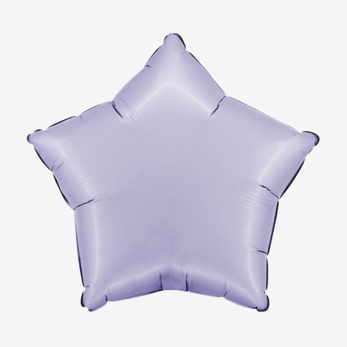 Folieballong - Stjärna Satin Pastellila