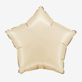 Folieballong - Stjärna Satin Cream