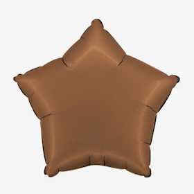 Folieballong - Stjärna Satin Chocolate