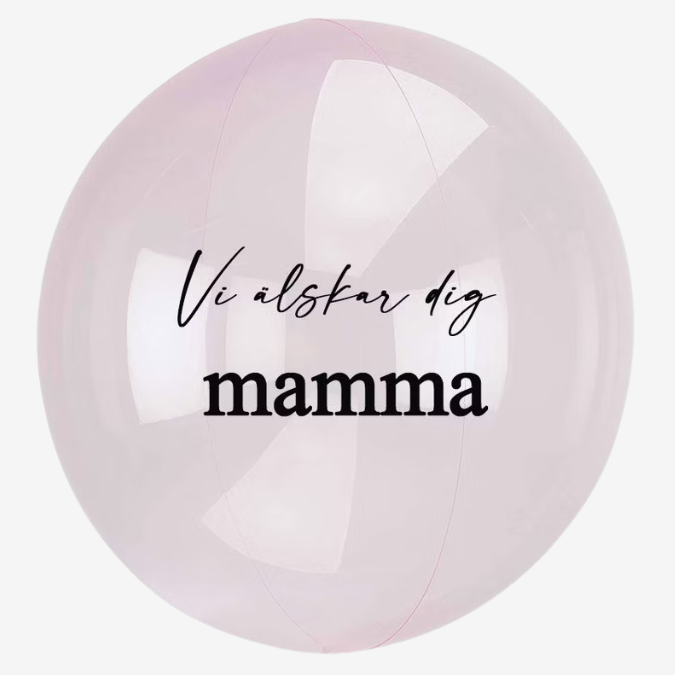 Heliumfylld bubbla - Personlig - Ljusrosa
