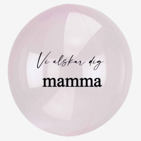 Heliumfylld bubbla - Personlig - Ljusrosa