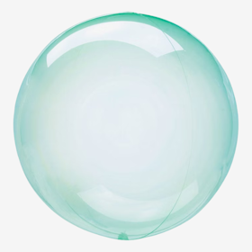 Ballong - Crystal Clear - Grön
