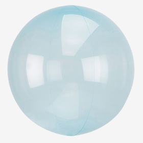 Ballong - Crystal Clear - Blå
