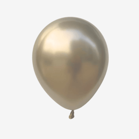 Ballong 28 cm - Chrome Vit guld