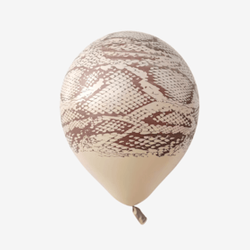Ballong 28 cm - Ormskinn Vit Sand