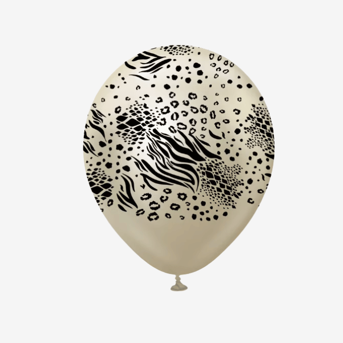 Ballong 28 cm - Safari Chrome Vit Guld