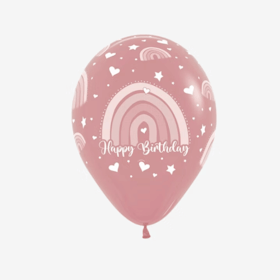 Ballong 28 cm - Boho Rainbow Rosewood
