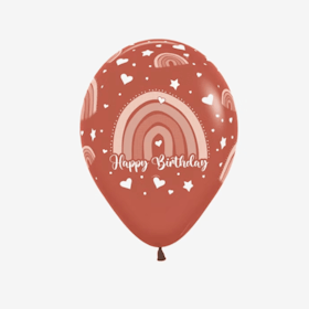 Ballong 28 cm - Boho Rainbow Terracotta