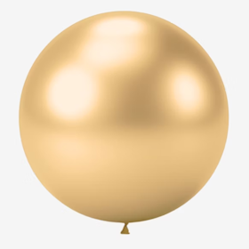 Jätteballong - Chrome Guld