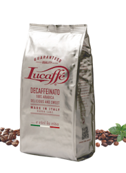 Lucaffé Decaffeinato kofeiinittomat kahvipavut 700g