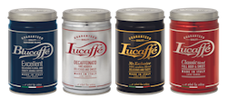 Lucaffe Blucaffe jauhettu kahvi 250g kahvipurkki