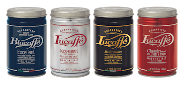 Lucaffe Classic jauhettu kahvi 250g kahvipurkissa