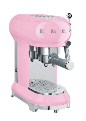 Smeg - Espressokone Vaaleanpunainen ECF01PKEU - Kahvipaussi.fi - Kahvipaussi