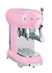 Smeg-espressokone Vaaleanpunainen