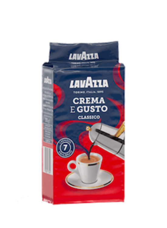 Lavazza Crema Gusto jauhettu kahvi 250 gramman pakkauksessa -  Kahvipaussi.fi! - Kahvipaussi