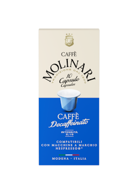 Molinari Kofeiinittomat Nespressokapselit 10 kpl
