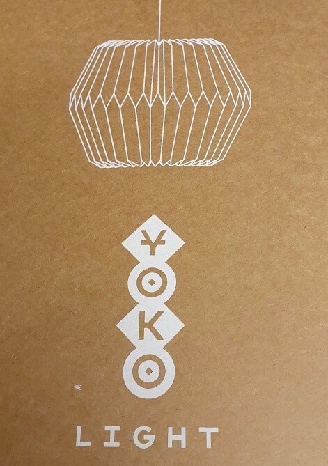 Yoko lampskärm, origami, mörk, Only Natural