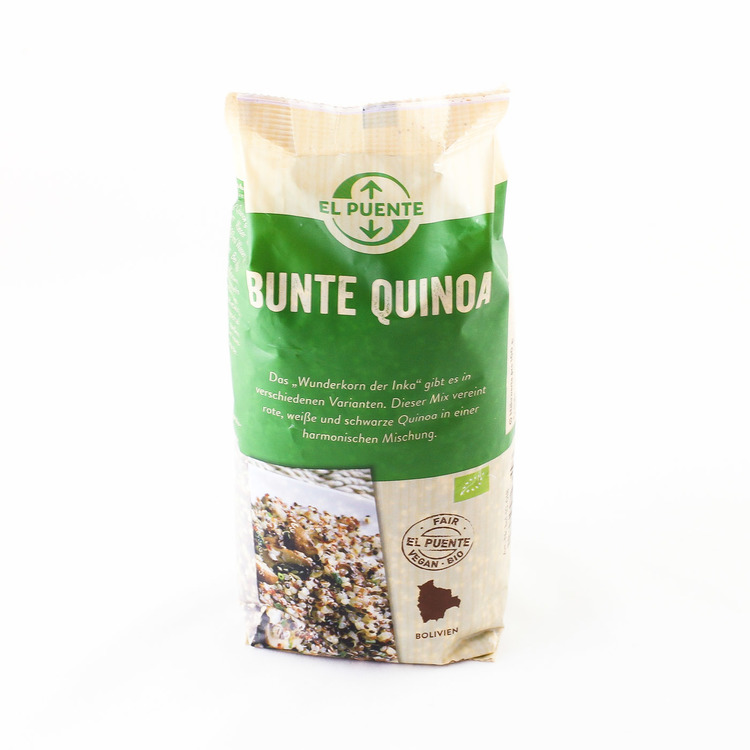 Quinoa mix, en blandning av röd, svart och vit quinoa. Quinoa tillhör världens bästa växtproteiner, rik på järn, fibrer, kalcium.