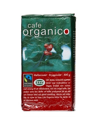 Cafe Organico, bryggmalet mellanrost, ekologiskt
