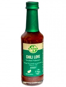 Chilisås Chili Love, Smoked Habanero, Sydafrika.till marinader och grillad. Fair Trade från Sydafrika.