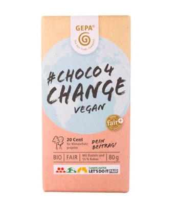 Choklad Choco4change Vegan, dadelmos, eko, sockerfri