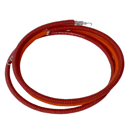 Armband Scoobietråd, spiral, röd