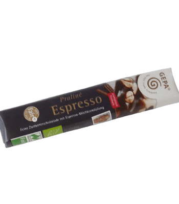 Chokladbar Espresso, mörk choklad, krämig fyllning