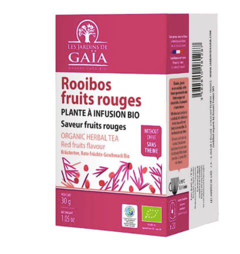 Rooibos röda bär, fruits rouges, ekologiskt påste
