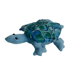 Sanddjur, liten sköldpadda, blå-grön