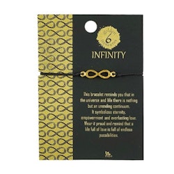 Armband Infinity /Oändlighet, gulddouble, Fairmined
