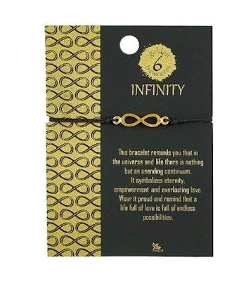Armband Infinity /Oändlighet, gulddouble, Fairmined