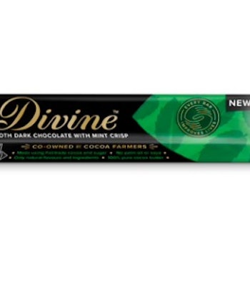 Divine chokladbar, mörk choklad med mintcrisp