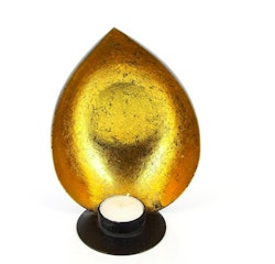 Värmeljushållare, lykta Mussla, oval, järnplåt