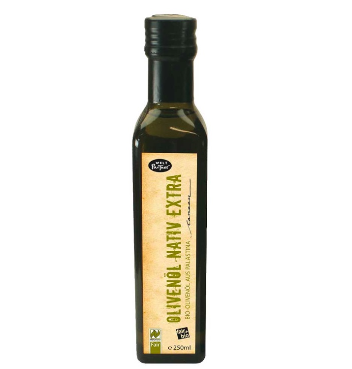 Olivolja, Palestina, 250 ml, kallpressad, ekologisk och Fair Trade, hög kvalitet.