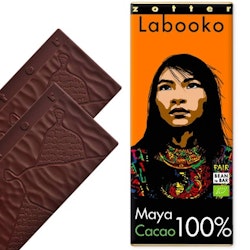 Zotter Labooko, Maya 100%, ren mörk choklad, ekologisk