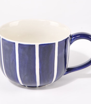 Jumbomugg Blå, handgjord keramik