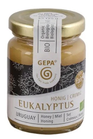 Äkta Eukalyptushonung, från eukalyptusblommoo och inte från eukalyptusoljan. Urugyay. Ekologisk, 125g