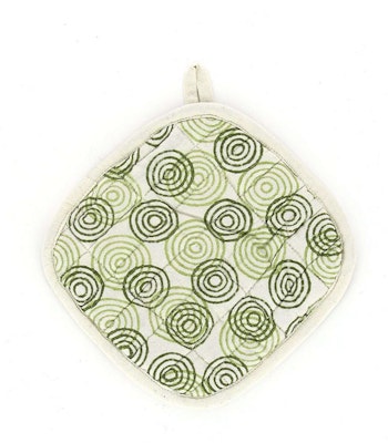 Underlägg Circles, olivgrön, med ögla