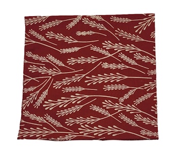 Halsduk, bandana, scarf, röd, vitt mönster