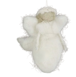 Liten god fe eller ängel, maskot, tovad