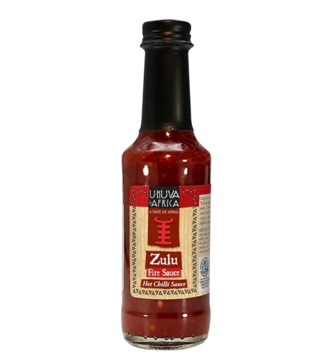 En het kryddsås efter recept från Zulu-folket i Sydafrika, den har blivit mångas favorit även i Sverige. Hot Chilisås med bl a sötpotatis. Fair Trade.