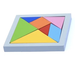 Magic Puzzle, magiskt pussel, träram, 7 delar