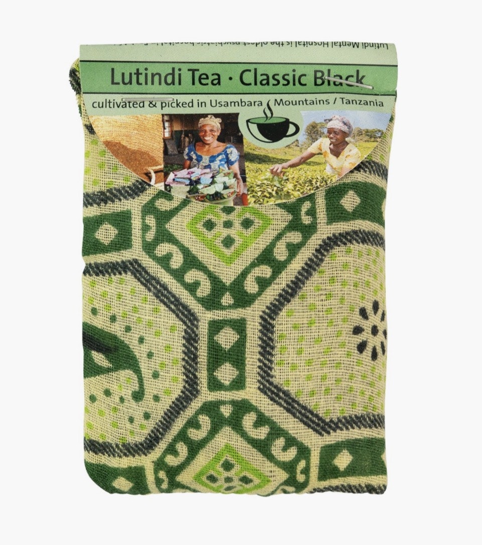 Svart te, Classic Black, löste i Kanga-tygpåse, Tanzania, Fair Trade.